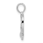 FJC Finejewelers 925 Sterling Silver Rhodium Plated #1 Grandma in Heart Charm