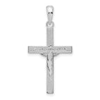 FJC Finejewelers 925 Sterling Silver Rhodium Plated Polished Latin Crucifix Charm 16 mm