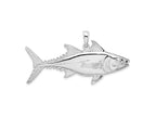 FJC Finejewelers 925 Sterling Silver Rhodium Plated Polished Skipjack Tuna Fish Charm 27 x 52 mm