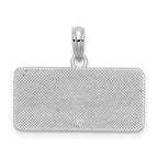 FJC Finejewelers 925 Sterling Silver Rhodium Plated OBX, North Carolina License Plate Charm 17 x 22 mm