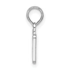 FJC Finejewelers 925 Sterling Silver Rhodium Plated OBX, North Carolina License Plate Charm 15 x 17 mm