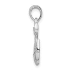 FJC Finejewelers 925 Sterling Silver Rhodium Plated Polished Anchor with Rope Charm 23 x 15 mm