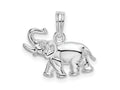 FJC Finejewelers 925 Sterling Silver Rhodium Plated Polished Elephant Charm 17 mm