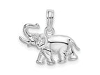 FJC Finejewelers 925 Sterling Silver Rhodium Plated Polished Elephant Charm 17 mm