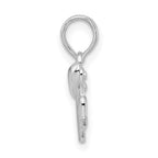 FJC Finejewelers 925 Sterling Silver Polished Mom with Heart Charm
