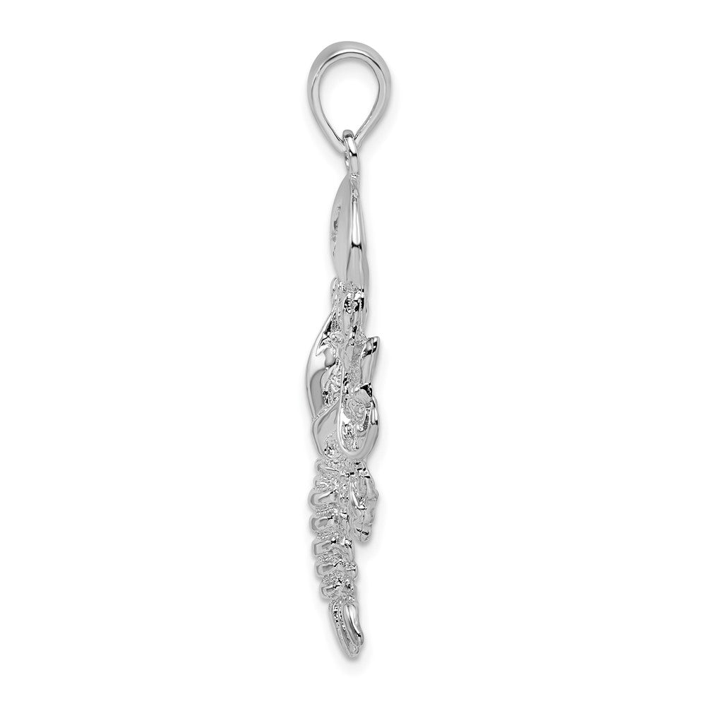 FJC Finejewelers 925 Sterling Silver Rhodium Plated Polished Maine Lobster Charm 41 x 19 mm
