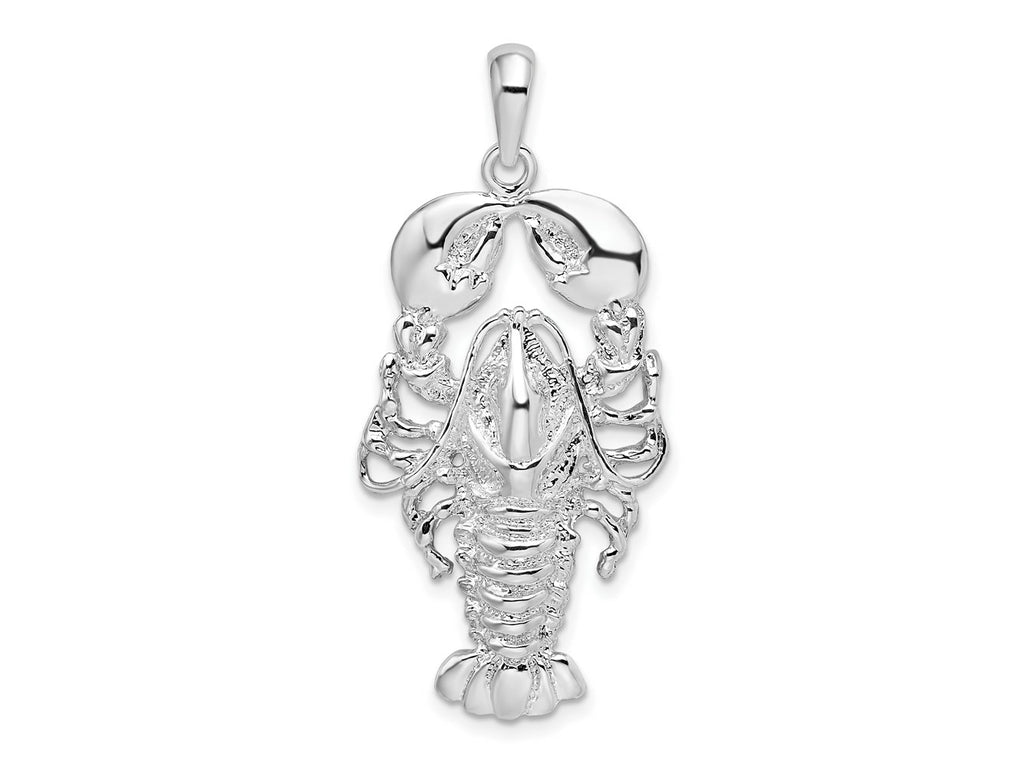 FJC Finejewelers 925 Sterling Silver Rhodium Plated Polished Maine Lobster Charm 41 x 19 mm