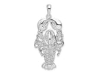 FJC Finejewelers 925 Sterling Silver Rhodium Plated Polished Maine Lobster Charm 41 x 19 mm