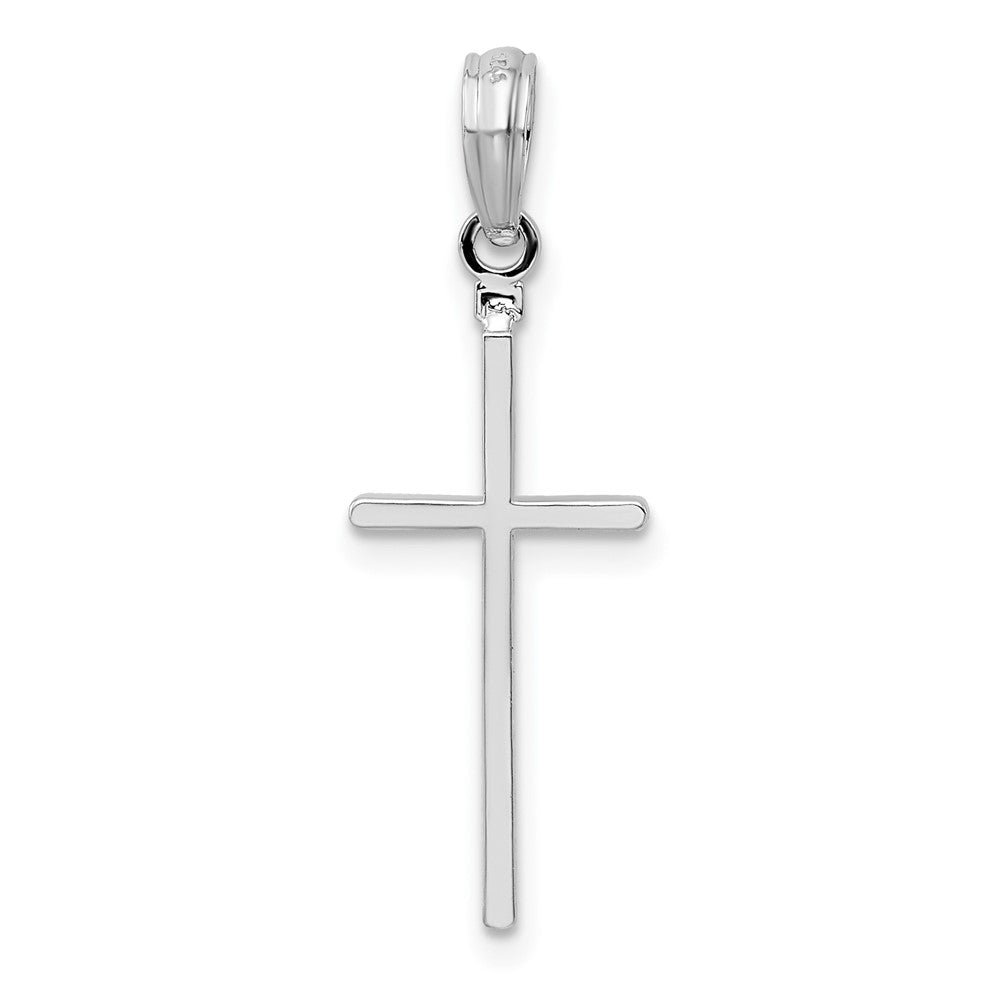 FJC Finejewelers 925 Sterling Silver Polished Thin Latin Cross Charm 9 mm
