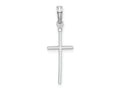 FJC Finejewelers 925 Sterling Silver Rhodium Plated Polished Thin Latin Cross Charm 9 mm