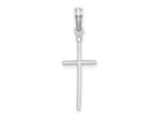 FJC Finejewelers 925 Sterling Silver Rhodium Plated Polished Thin Latin Cross Charm 9 mm