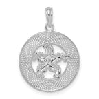 FJC Finejewelers 925 Sterling Silver  Polished Sanibel Circle with Starfish Charm 25 x 18 mm