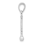 FJC Finejewelers 925 Sterling Silver Rhodium Plated Polished 3D Navy Anchor Charm 28 x 9 mm