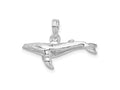 FJC Finejewelers 925 Sterling Silver Rhodium Plated Polished 3D Humpback Whale Charm 15 x 23 mm