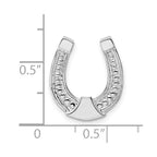 FJC Finejewelers 925 Sterling Silver Polished Horseshoe Chain Slide 15 mm