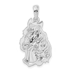 FJC Finejewelers 925 Sterling Silver Rhodium Plated Polished Horse Head Charm 16 mm