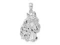FJC Finejewelers 925 Sterling Silver Rhodium Plated Polished Horse Head Charm 16 mm