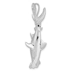 FJC Finejewelers 925 Sterling Silver d Polished 3D Hammerhead Shark Charm 55 x 17 mm