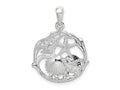 FJC Finejewelers 925 Sterling Silver Rhodium Plated Polished Cut-out Shell Cluster Charm 25 x 19 mm
