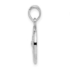 FJC Finejewelers 925 Sterling Silver Rhodium Plated Polished Sand Dollar Charm 22 x 15 mm
