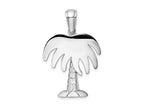 FJC Finejewelers 925 Sterling Silver Rhodium Plated Polished Charleston Palm Tree Charm 34 x 22 mm