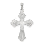 FJC Finejewelers 925 Sterling Silver Rhodium Plated Polished Heart Cross Charm 19 mm
