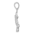 FJC Finejewelers 925 Sterling Silver Rhodium Plated Polished Palm Tree Charm 30 x 17 mm