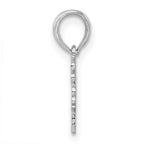 FJC Finejewelers 925 Sterling Silver Rhodium Plated Polished DADDYS LITTLE GIRL Charm