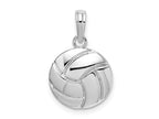 FJC Finejewelers 925 Sterling Silver Rhodium Plated Polished Volleyball Charm 12 mm
