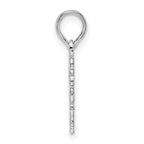 FJC Finejewelers 925 Sterling Silver Rhodium Plated Polished Lacey Edge Open Heart Charm