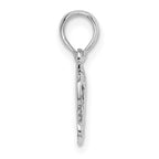 FJC Finejewelers 925 Sterling Silver Rhodium Plated Polished Praying Hands Charm 16 x 9 mm