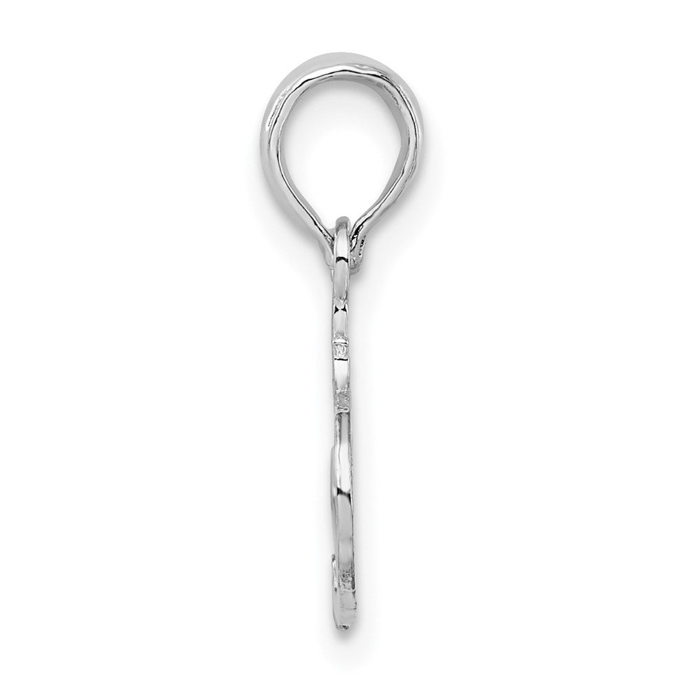 FJC Finejewelers 925 Sterling Silver Rhodium Plated Polished #1 SISTER Charm