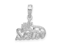 FJC Finejewelers 925 Sterling Silver Rhodium Plated Polished #1 SISTER Charm