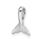 FJC Finejewelers 925 Sterling Silver Rhodium Plated Polished Mini Whale Tail Slide 11 x 9 mm
