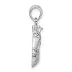 FJC Finejewelers 925 Sterling Silver Rhodium Plated Polished Horse Head Charm 20 mm