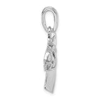 FJC Finejewelers 925 Sterling Silver Rhodium Plated Polished Horse Head Charm 31 mm