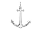 FJC Finejewelers 925 Sterling Silver Rhodium Plated Polished 3D Large Anchor Charm 44 x 32 mm