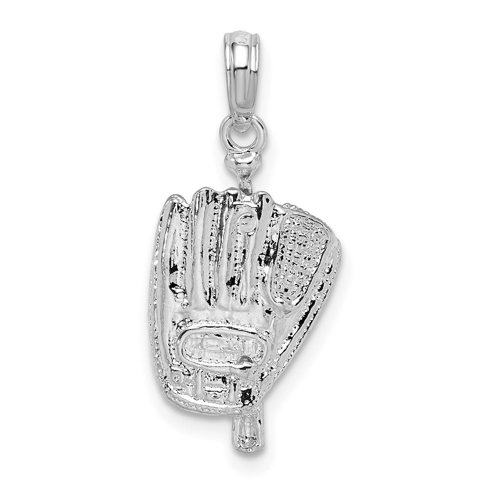 FJC Finejewelers 925 Sterling Silver Rhodium Plated Polished 3D Baseball/Bat/Glove Charm 11 mm