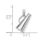 FJC Finejewelers 925 Sterling Silver Polished 3D Megaphone Charm 8 mm