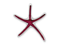 FJC Finejewelers 925 Sterling Silver Rhodium Plated Polished Enameled Dancing Starfish Slide 27 x 23 mm