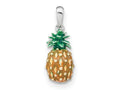 FJC Finejewelers 925 Sterling Silver d Polished 3D Enameled Pineapple Charm 27 x 10 mm