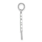 FJC Finejewelers 925 Sterling Silver Rhodium Plated Polished Enameled Shamrock Charm 15 mm