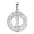 FJC Finejewelers 925 Sterling Silver Polished Enamel Hilton Head with Lighthouse Charm 26 x 18 mm
