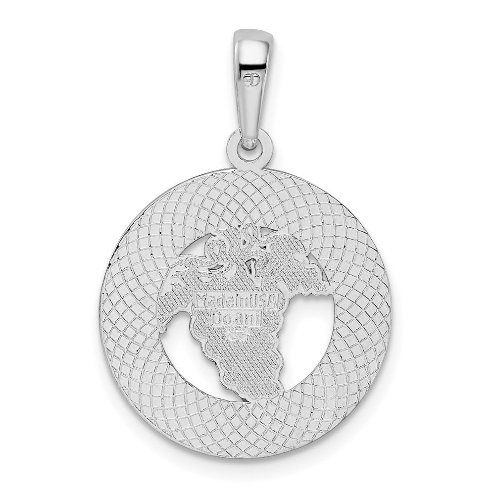 FJC Finejewelers 925 Sterling Silver Rhodium Plated Enamel Traverse City Mi with Grapes Charm 26 x 18 mm