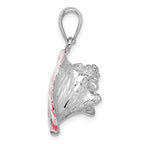 FJC Finejewelers 925 Sterling Silver Rhodium Plated Enameled Large Conch Shell Charm 27 x 15 mm