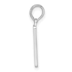 FJC Finejewelers 925 Sterling Silver Rhodium Plated Enameled Small Key West Mile 0 Charm 20 x 9 mm