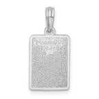 FJC Finejewelers 925 Sterling Silver Rhodium Plated Enameled Small Key West Mile 0 Charm 20 x 9 mm