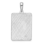 FJC Finejewelers 925 Sterling Silver Rhodium Plated Enameled Large Key West Mile 0 Charm 29 x 15 mm