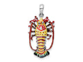 FJC Finejewelers 925 Sterling Silver Rhodium Plated Polished Enamel Florida Lobster Charm 31 x 15 mm