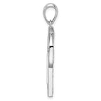 FJC Finejewelers 925 Silver Polished Fancy Cross with Accent Charm 19 mm